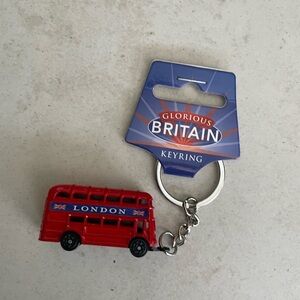 Glorious Britain London Double Decker Bus Keychain New